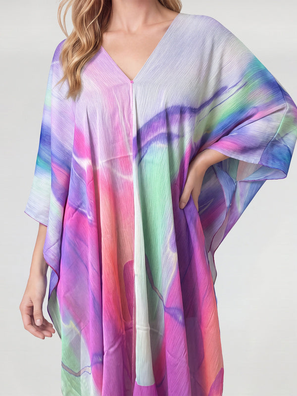 Poncho Mujer Gabriela Lila Lineatré