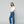 Jeans Mujer Jolanda Calce Regular Con Tachas Azul Lineatre