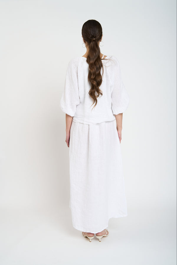 Bolero Mujer Sabrina Cuello kimono Blanco Lineatre