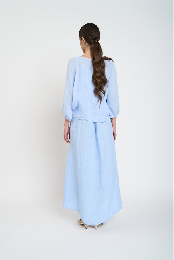 Bolero Mujer Sabrina Cuello kimono Cielo Lineatre