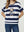 Polera Mujer Giorgia Overside Cuello redondo Manga corta Azul Lineatre