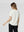 Polera Mujer Saveria Overside Cuello redondo Manga corta Blanco Lineatre