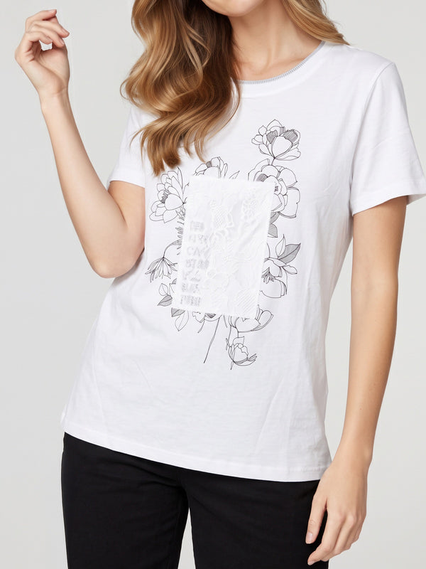 Polera Mujer Valentina Blanco Lineatré