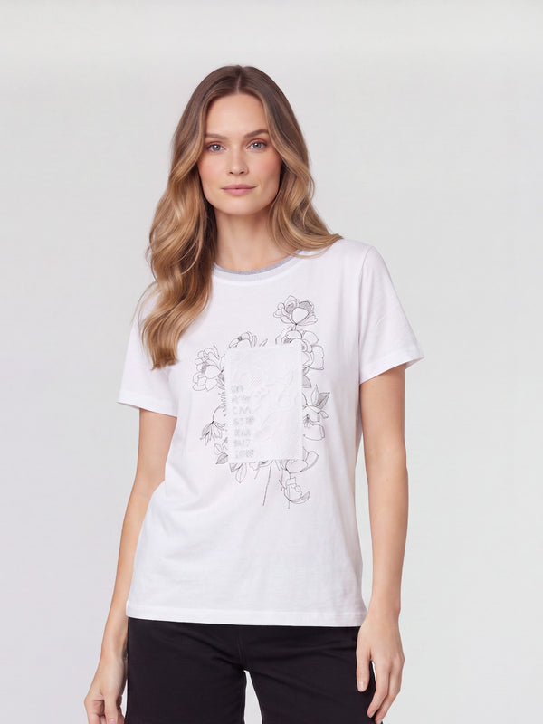 Polera Mujer Valentina Blanco Lineatré