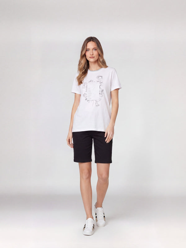 Polera Mujer Valentina Blanco Lineatré