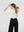 Polera Mujer Ursula Overside Cuello redondo Manga corta Blanco Lineatre