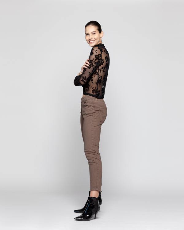 Polera Mujer Delfina Negro Lineatre