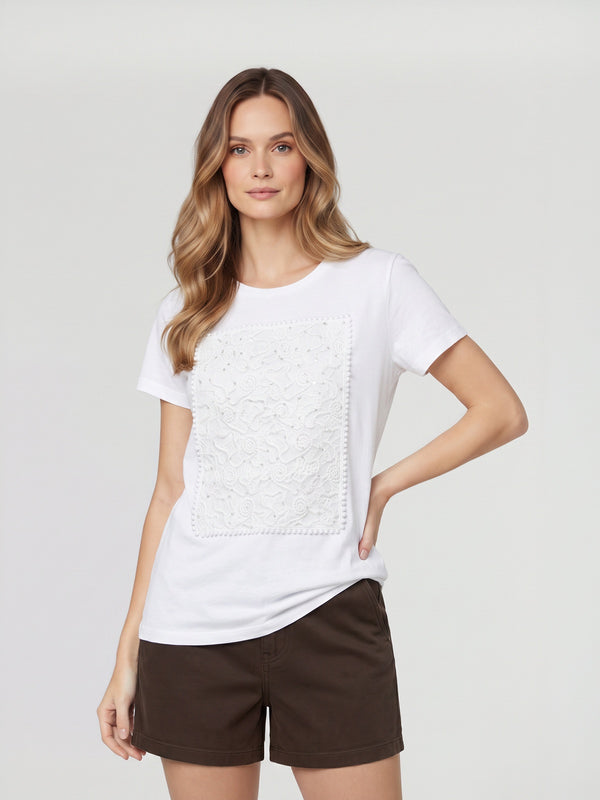 Polera Mujer Martina Blanco Lineatré