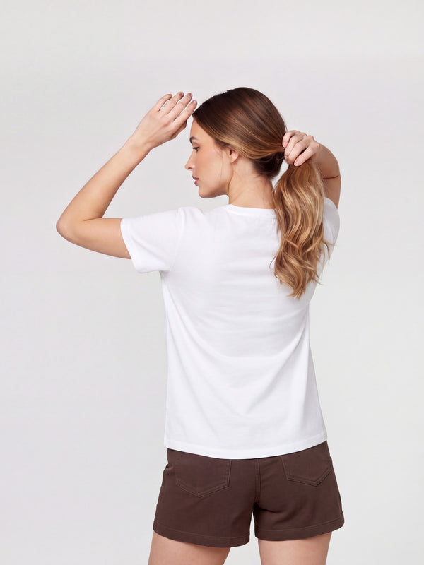 Polera Mujer Martina Blanco Lineatré