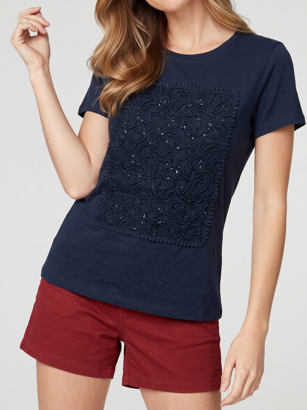Polera Mujer Martina Negro Lineatré