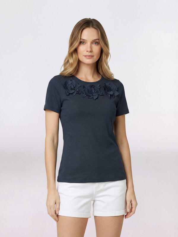 Polera Mujer Antonia Negro Lineatré