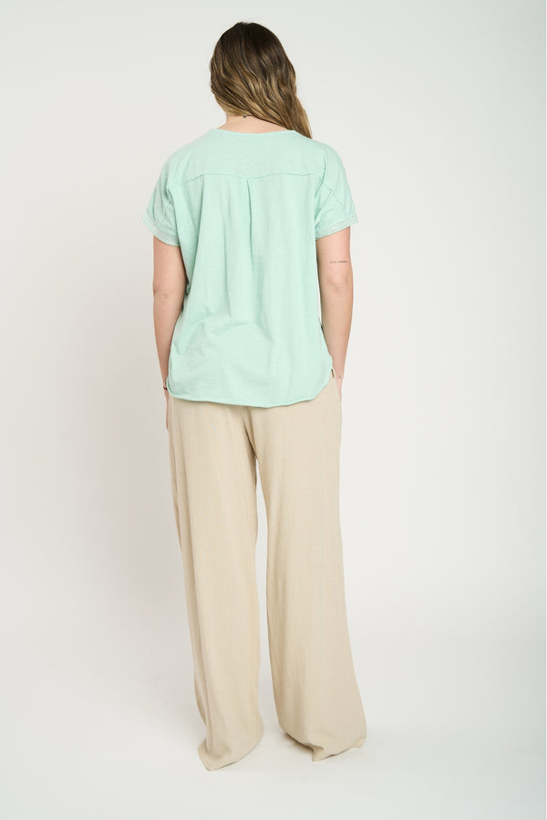 Polera Mujer Veronica Agua Lineatre