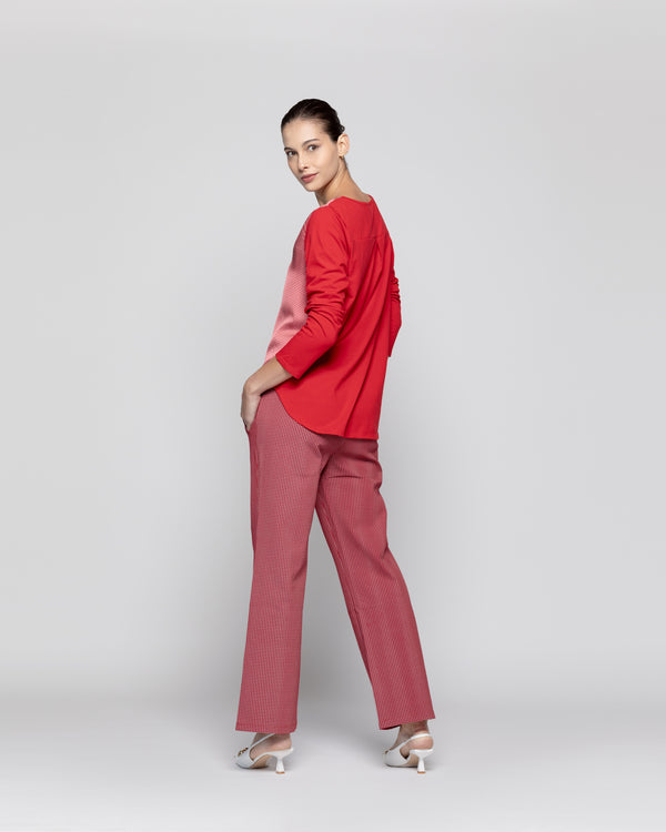 Polera Mujer Genoveva Rojo Lineatre