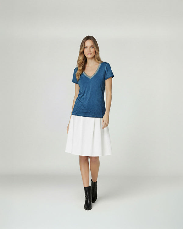 Polera Mujer Antonella Regular Jeans Lineatre