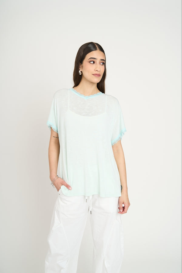 Polera Mujer Gala Agua Lineatre