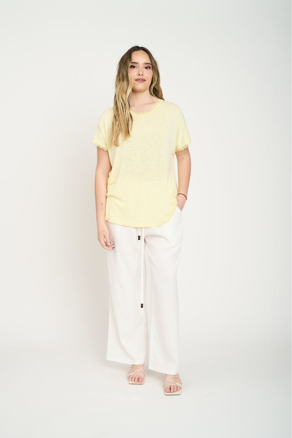 Polera Mujer Gala Amarillo Lineatre