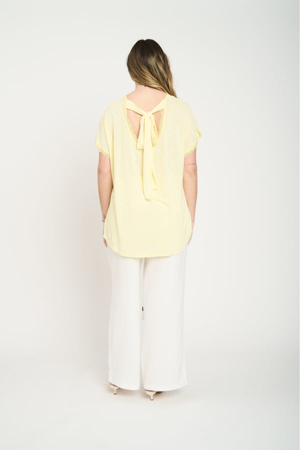 Polera Mujer Gala Amarillo Lineatre