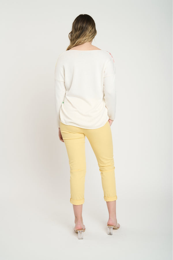 Polera Mujer Tea Amarillo Lineatre