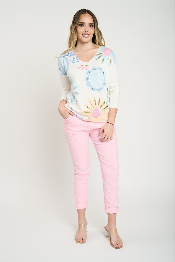 Polera Mujer Tea Cielo Lineatre