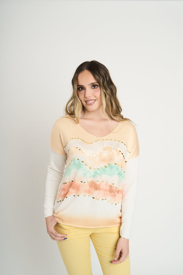 Polera Mujer Leonor Amarillo Lineatre