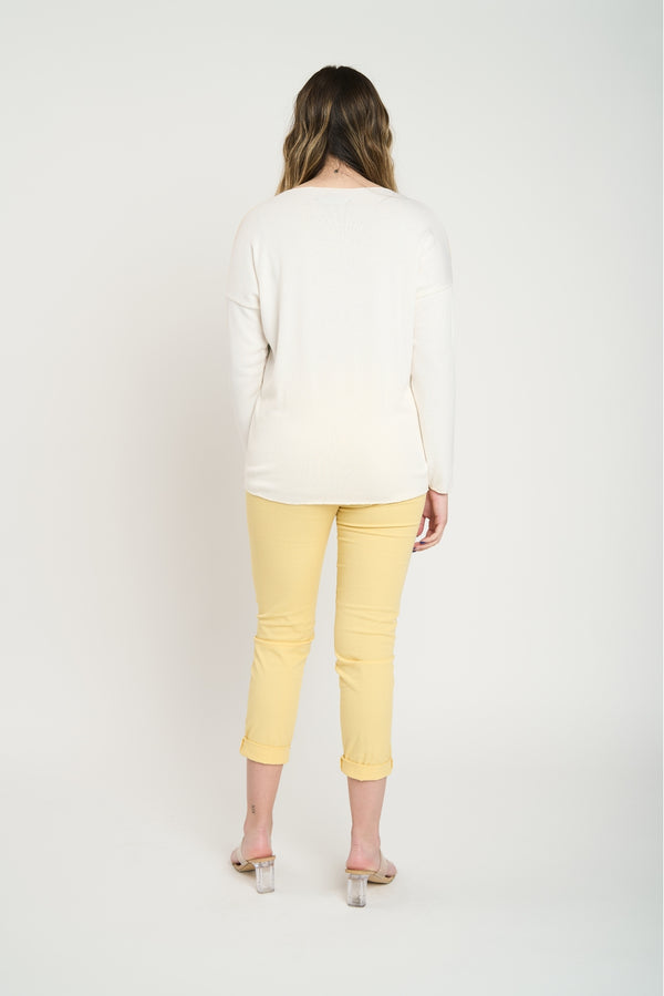 Polera Mujer Leonor Amarillo Lineatre