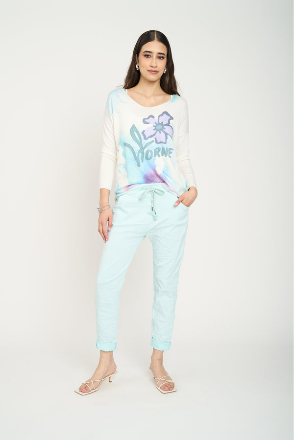 Polera Mujer Luisa Cielo Lineatre