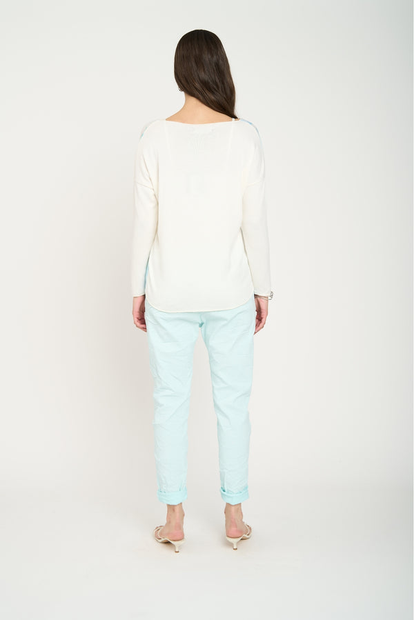 Polera Mujer Luisa Cielo Lineatre