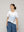 Polera Mujer Otilia Básica Estampado Flores Detalles Metálicos Blanca Lineatre