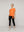 Polera Mujer Orieta Básica Manga Corta Con Amarra Lateral Naranja Lineatre