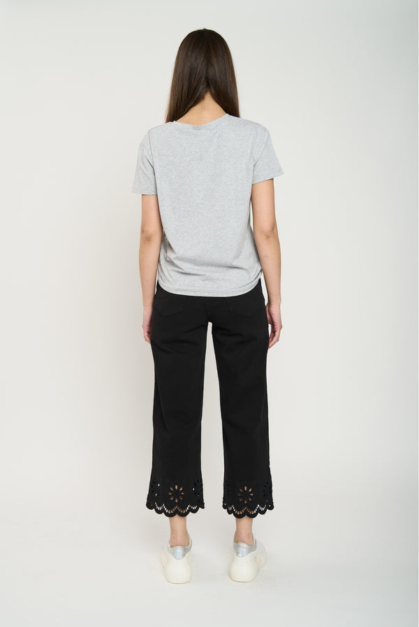 Polera Mujer Ositos Gris Lineatre