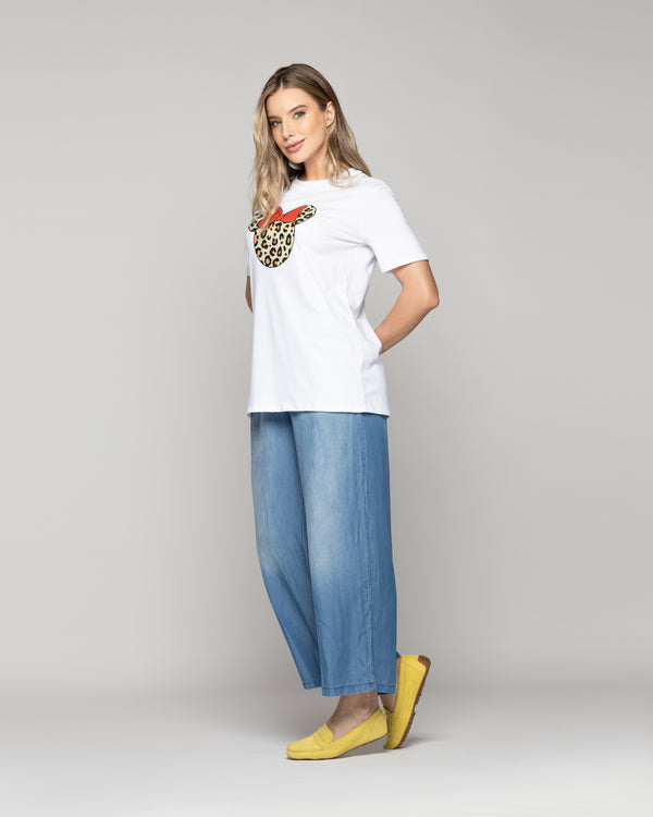 Polera Mujer Ovidia Básica Estampado Minnie Lineatre