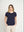 Polera Mujer Flor Azul Lineatre