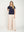 Polera Mujer Flor Azul Lineatre