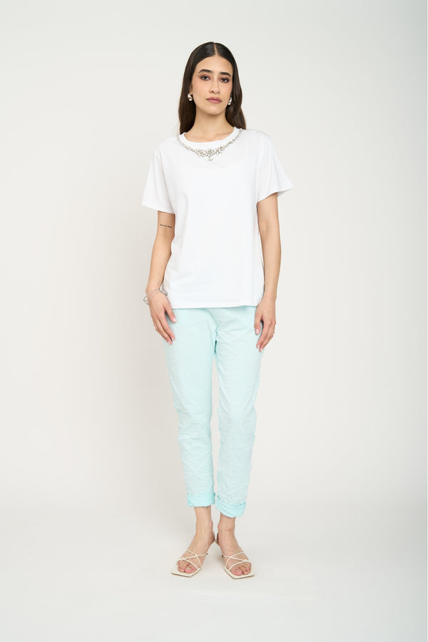 Polera Mujer Jazmín Blanco Lineatre