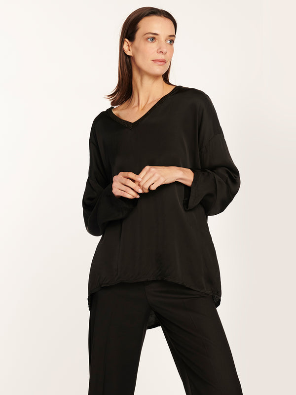 Polera agata negro