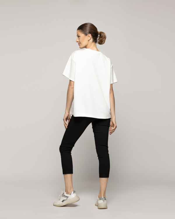 Polera Mujer Orlanda Estampado Oso Blanca Lineatre