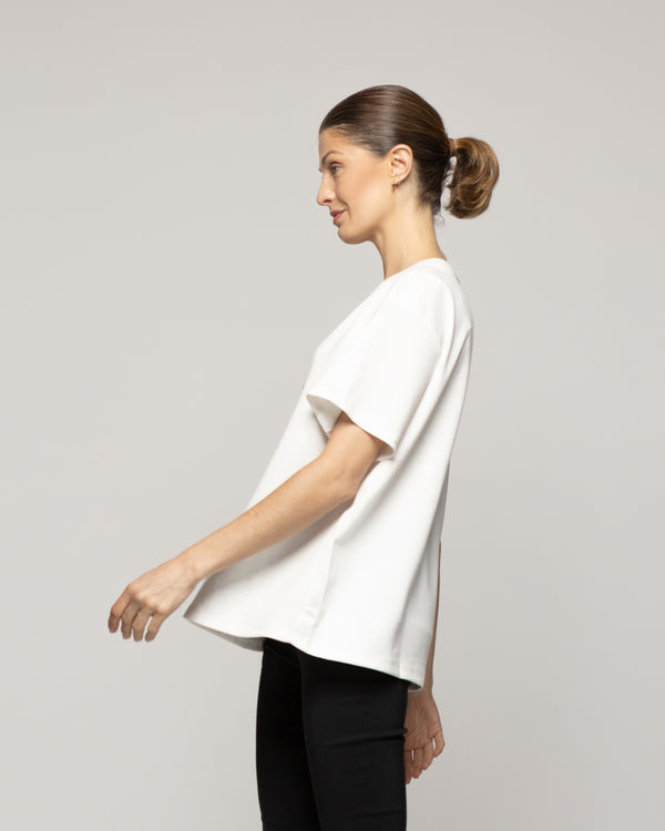 Polera Mujer Orlanda Estampado Oso Blanca Lineatre