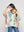 Polera Mujer Orazia Estampado Flores Beige Lineatre