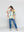 Polera Mujer Orazia Estampado Flores Beige Lineatre
