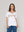 Polera Mujer Orlena Básica Estampado Corazones Blanca Lineatre