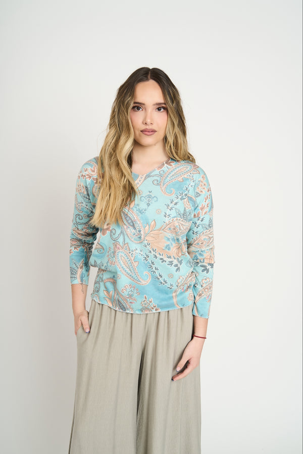 Polera Mujer Perla Agua Lineatre