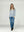 Polera Mujer Livia Regular Cuello en V Manga larga Jeans Lineatre