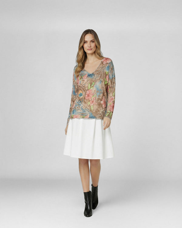 Polera Mujer Susanna Camel Lineatre