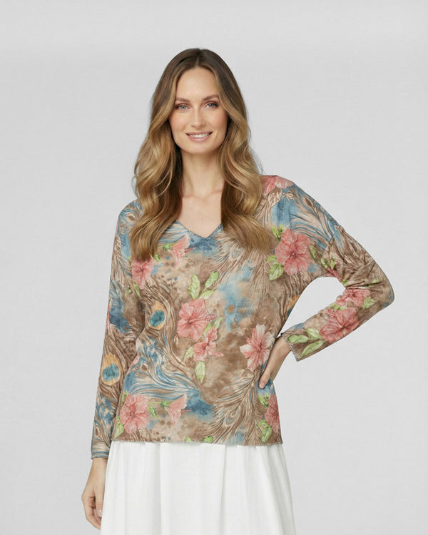 Polera Mujer Susanna Camel Lineatre