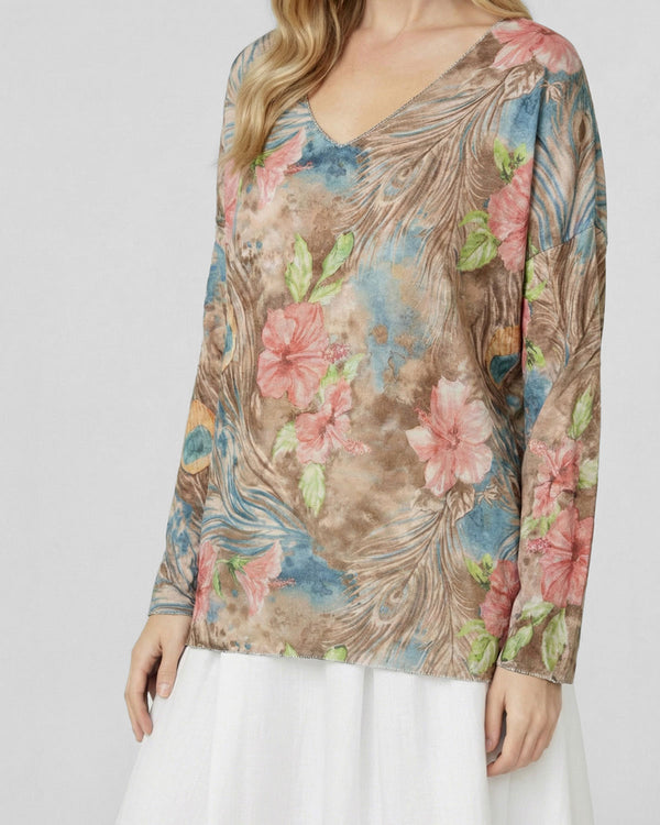 Polera Mujer Susanna Camel Lineatre