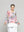 Polera Mujer Oriana Estampado Botánico Tropical Rosada Lineatre