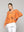 Polera Mujer Oriana Trama Geométrica Naranja Lineatre