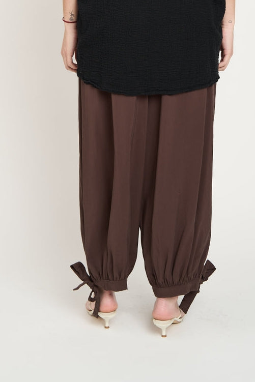 Pantalón Mujer Zoe Largo Tiro Alto Moro Lineatre