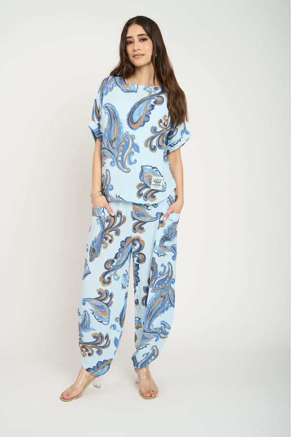 Pantalón Mujer Eva Cielo Lineatre