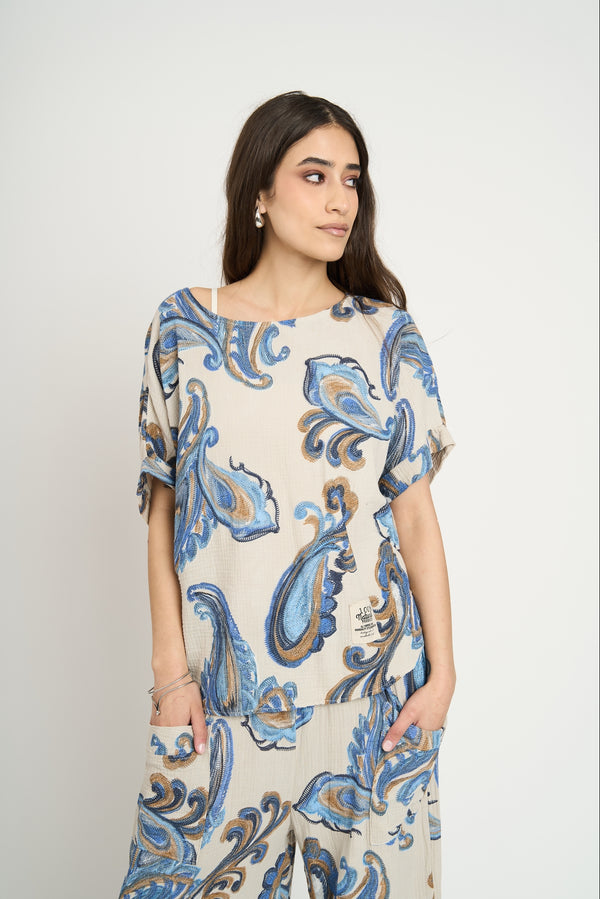 Polera Mujer Martina Fango Lineatre